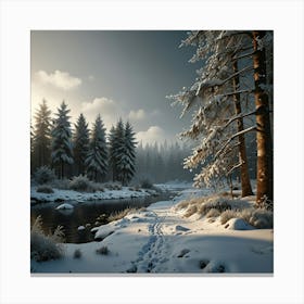 Winter Landscape 4 Canvas Print