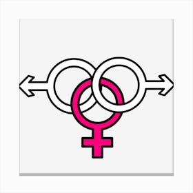 Gender Symbol Canvas Print