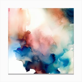 Abstract Watercolor Painting Canvas Print