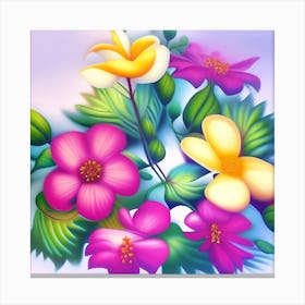 Colorful Flowers Canvas Print