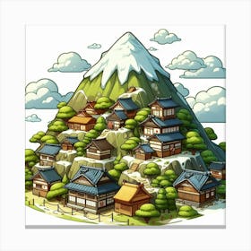Japanese Village Canvas Print