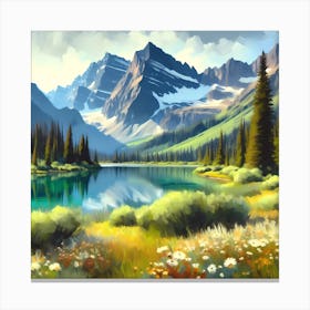 Landscape Painting 6 Canvas Print