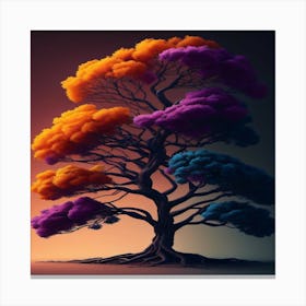 Colorful Tree Canvas Print