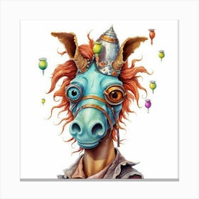 Steampunk Donkey Canvas Print