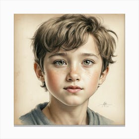 Portrait Of A Boy 2 Canvas Print