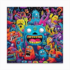 Monsters 1 Canvas Print