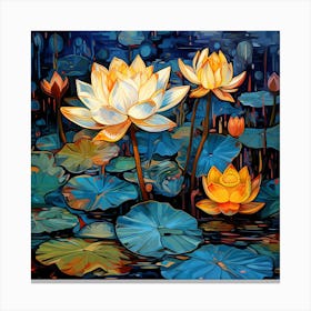 Water Lilies 2 Canvas Print