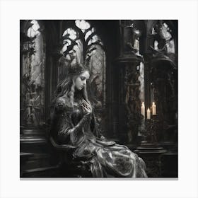 Gothic art, Princess Canvas Print