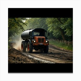 Russian Tanker Truck Canvas Print