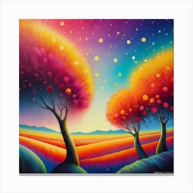 Trees In The Sky Canvas Print