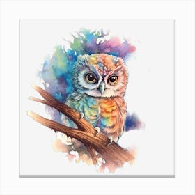 Colorful Owl 2 Stampe su tela