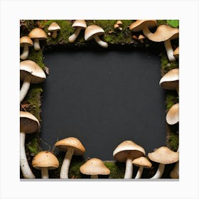 Frame Of Mushrooms 13 Canvas Print