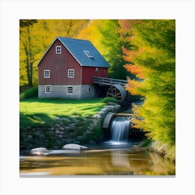 Mill In The Fall Canvas Print