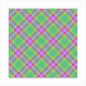 Plaid Fabric 65 Canvas Print