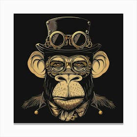 Steampunk Monkey 17 Canvas Print