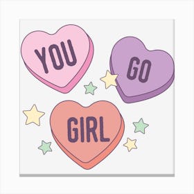 You Go Girl Canvas Print