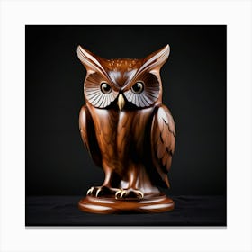 Owl Sculpture Canvas Print