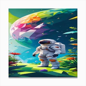 Space Alien Canvas Print