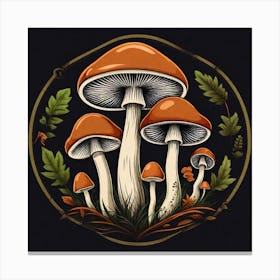 Mushroom Forest 12 Canvas Print