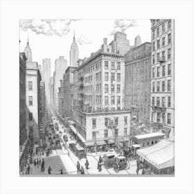 New York City Street Scene 8 Canvas Print