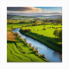 Countryside Landscape - Countryside Stock Videos & Royalty-Free Footage Canvas Print