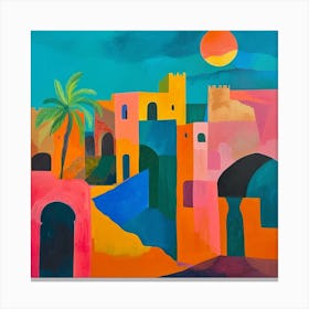 Abstract Travel Collection Morocco 1 Canvas Print