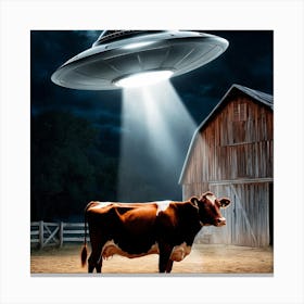 Alien Cow Canvas Print