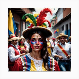 Colombia Street Scene Canvas Print