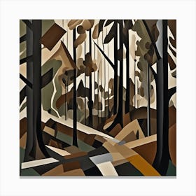 Forest Abstract Forest Canvas Print