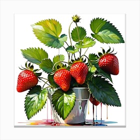 Strawberry Painting 2 Canvas Print