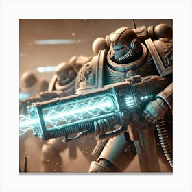 Earthguard Sentinel Plasma Lances Canvas Print