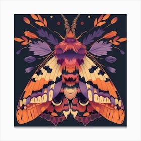 Moth illustration 5 Canvas Print