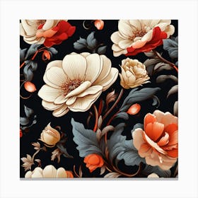 Floral Pattern 8 Canvas Print