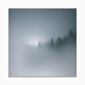 Fog In The Mountains Canvas Print