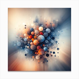 Abstract Circles and Blurriness Canvas Print
