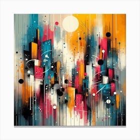 Abstract City Skyline Canvas Print