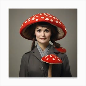 Mushroom Hat Canvas Print