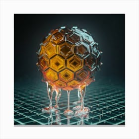 Honey Bee Sphere Canvas Print