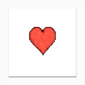 Pixel Heart 1 Canvas Print