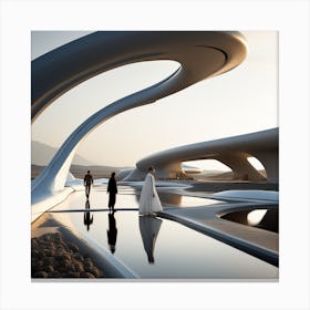 Futuristic Architecture 13 Canvas Print