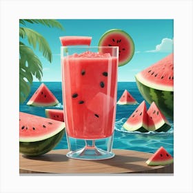 Watermelon Canvas Print