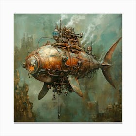 Steampunk Submarine 1 Canvas Print