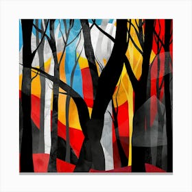 Abstract Forest Canvas Print