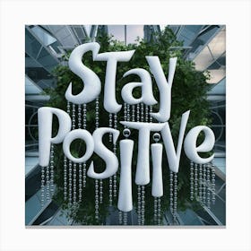 Stay Positive 8 Canvas Print