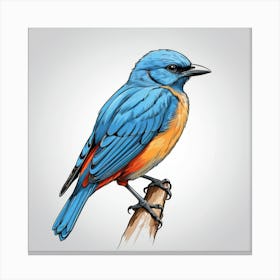 Bluebird Canvas Print