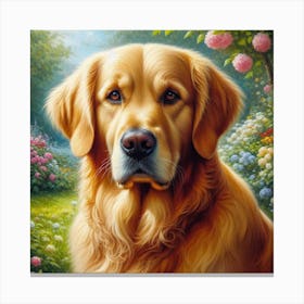 Cute dog Painting Canvas Print