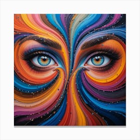 Eyes Of A Woman 3 Canvas Print