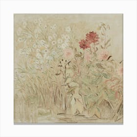 Flowers In The Garden Canvas Print