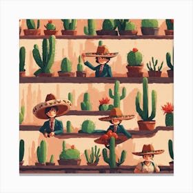 Cactus 77 Canvas Print