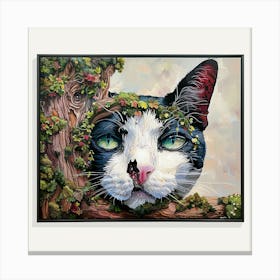 Cat In The Tree Canvas Print